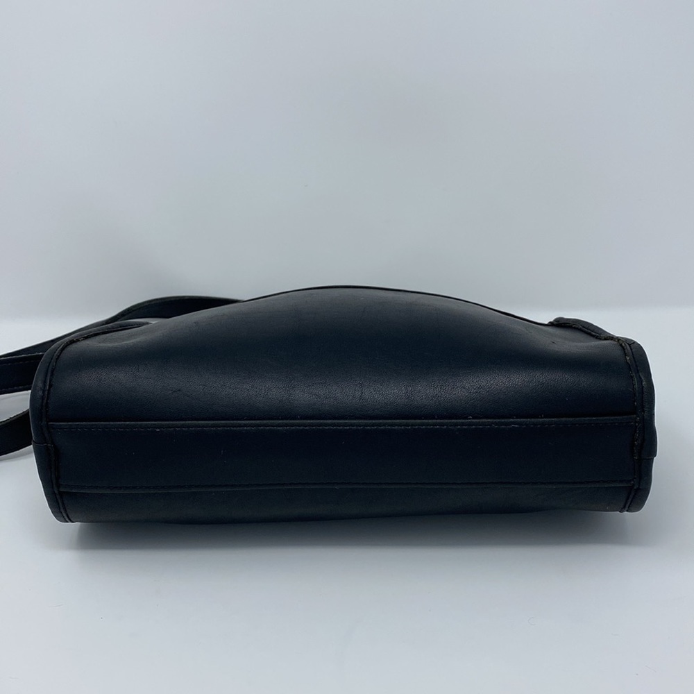 Coach Vintage Black Leather Austin Crossbody Adjustable Strap Purse - Picture 5 of 14